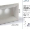 Faretto da incasso in gesso ART. 67 - immagine 3