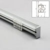 Profilo in alluminio per parete doppia striscia LED – B4420